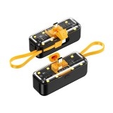 Baterie Externa Mecha Capsule 5000mAh Innovium&trade;, Incarcare Rapida 22.5W, Conector Type-C + Cablu iPhone, Design Transparent