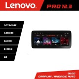 Navigatie Toyota Auris 2007-2013 Lenovo Pro 12.3 inch QLED 8GB+256GB 4G