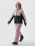 Geacă de schi membrana 5000 pentru fete - roz pudrat, 4F Sportswear