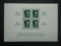 CV2 1937 BLOC GERMANIA REICH MNH