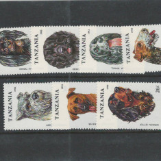 Tanzania 1993 - Mi 1599/605 - Caini, fauna, animale