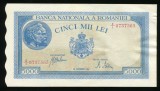 u582 ROMANIA 5000 lei 28 SEPTEMBRIE 1943 APROAPE NECIRCULATA aUNC