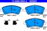 ATE 13.0460-5603.2 set placute frana,frana disc
