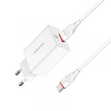 Cumpara ieftin Incarcator Priza Telefon 3.0 USB si Cablu Type C Quick Charge Borofone