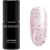 Cumpara ieftin NEONAIL Top Glow lac gel de unghii pentru acoperirea superioară culoare Gold Flakes 7,2 ml
