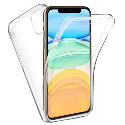 Husa 360 compatibila cu IPhone 15- V2 Transparent fata si spate foto