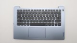 Carcasa superioara cu tastatura palmrest Laptop, Lenovo, IdeaPad 3 14ABA7 Type 82RM, 5CB1H43494, AP2JC000350, AM2JC000300, EC2JC000100, Misty Blue, la