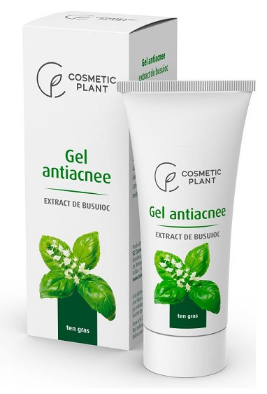 Gel antiacneic cu extract de busuioc 30ml cosmetic plant