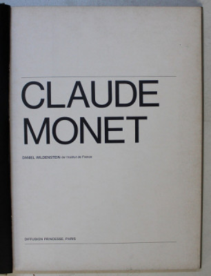 LES IMPRESSIONNISTES , CLAUDE MONET , COLLECTION DIRIGEE par DANIEL WILDENSTEIN , 1974 foto