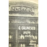 G. Calinescu - Pagini de estetica (Editia: 1990)