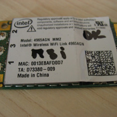 Placa wireless laptop MSI, Intel 4965AGN MM2, 76+070018+00