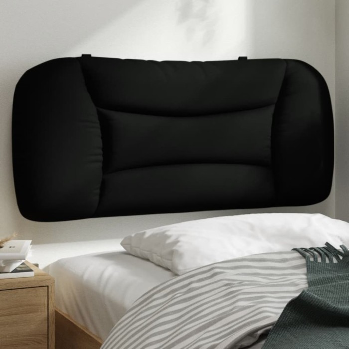 Gossi perna pentru tablie de pat, negru, 90 cm, material textil