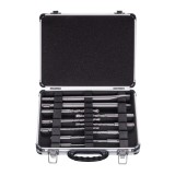 Bosch Set mixt 11 accesorii SDS-Plus-1, 9xburghiu, 1xspitz, 1xdalta, cutie metal