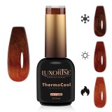 Cumpara ieftin Oja Semipermanenta Termica 3 Culori LUXORISE ThermoCool - Tan Radiance 10ml