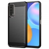 Husa Techsuit Carbon Neagra pentru Huawei P Smart 2021, Protectie, Back Cover