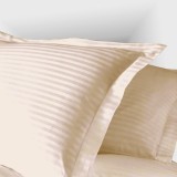 Fata de perna 40x40cm,damasc satinat,100% bumbac,cappuccino-H025