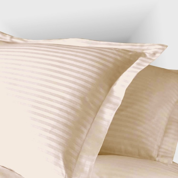 Fata de perna 40x40cm,damasc satinat,100% bumbac,cappuccino-H025