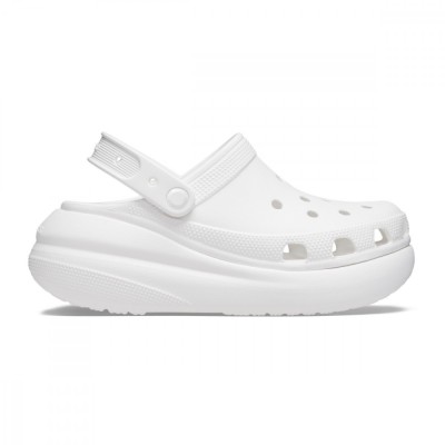 Saboti Crocs Classic Crush Clog Alb - White foto