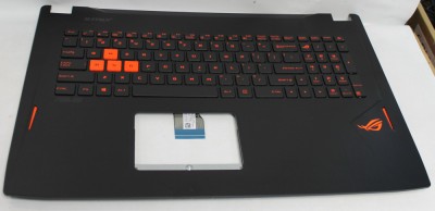 Carcasa superioara cu tastatura palmrest Laptop, Asus, ROG GL702V, GL702VI, GL702VM, GL702VMK, GL702VS, GL702VSK, 90NB0DQ1-R31US0, 90NB0DQ1-R31US1, 13 foto