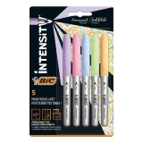Set markere permanente colorate, Bic, Pastel