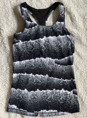 MAIOU CU BUSTIERA DAMA ALB NEGRU PUMA DRY CELL SPORT