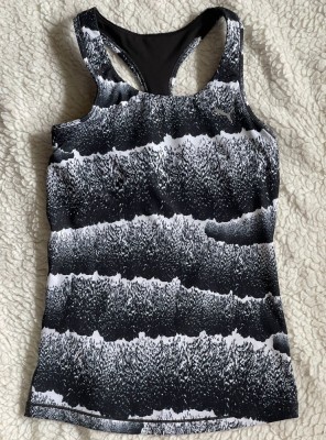 MAIOU CU BUSTIERA DAMA ALB NEGRU PUMA DRY CELL SPORT foto