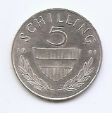Austria 5 Schilling 1961 - Argint 5.2g/640 , 23,5 mm, KM-2889