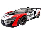 Macheta McLaren P1 alb 1:32 replica metal lumini si sunete, deschide usile