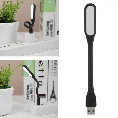 Lampa de Citit LED, USB, Braț Flexibil, Negru, 17x2cm foto