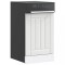 vidaXL Panou pentru mașină de spălat vase &bdquo;Lucca&rdquo; lemn prelucrat alb 853887