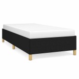 Cumpara ieftin Cadru de pat fara saltea, negru, 100x200 cm, textil