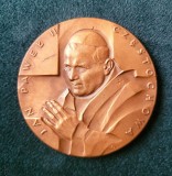 Placheta / medalie religioasa Papa Ioan Paul al 2 lea