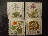 Serie timbre flora flori plante Germania stampilate, Stampilat