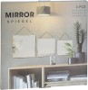 Set Oglinzi Decorative de Perete, 3 Dimensiuni, Rama Aurie