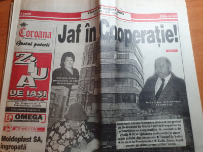 ziarul ziua de iasi 16 august 2002- &amp;quot;jaf in cooperatie&amp;quot; foto