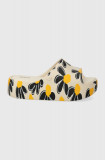 Melissa papuci MELISSA FREE PRINT PLATFORM AD femei, culoarea bej, cu platforma, M.33996.W090