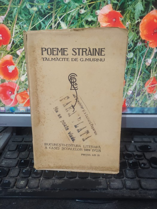 Poeme straine tălmăcite de G. Murnu, Casa școalelor, București 1928, 159