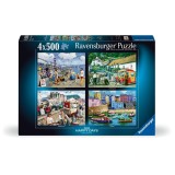 Cumpara ieftin Ravensburger - Puzzle vacante placute si vesele 4x500 piese