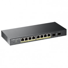 Switch ZyXEL GS1100-10HP, 10 x 10/100/1000 Mbps, Gigabit Ethernet, PoE, Rackmount foto