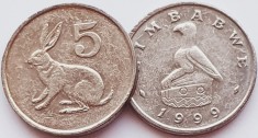 1608 Zimbabwe 5 cents 1999 km 2 UNC
