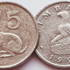 1608 Zimbabwe 5 cents 1999 km 2 UNC