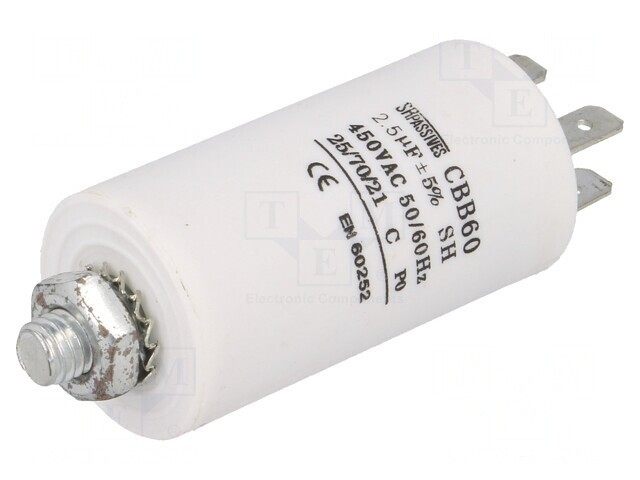 Condensator Funcționare Motoare 2.5uF 450V
