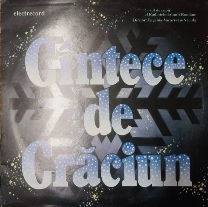 LP: CANTECE DE CRACIUN - ELECTRECORD, ROMANIA 1991, EX/EX