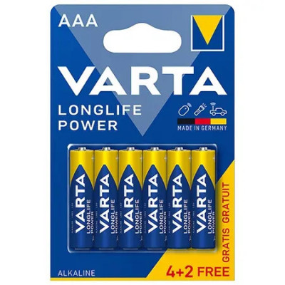 Baterie Alcalina Longlife Power Lr3 4+2 Varta foto