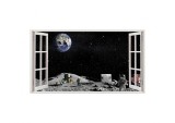 Cumpara ieftin Autocolant decorativ, Fereastra, Planete, Multicolor, 83 cm, 77ST, Oem