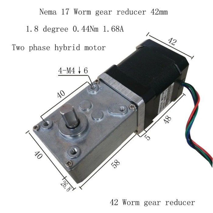 Stepper Motor DC A58SW-42BY-30