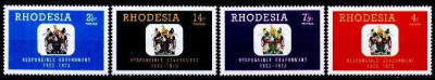 B1275 - Rodezia 1973 - Aniversari 4v.neuzat,perfecta stare foto