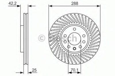 Disc frana SAAB 9-3 (YS3D) (1998 - 2003) BOSCH 0 986 479 884 foto