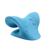Perna relaxanta pentru gat si umeri, dispozitiv de tractiune cervicala pentru ameliorarea durerii, perna chiropractica, albastru, Oem
