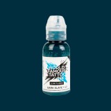 Tus Tatuaje World Famous Dark Slate 30ml - Cerneala Profesionala Vegană, Pigment Intens, Aplicare Ușoară, Vindecare Rapidă